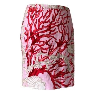 Versace S/S 2005 seashell print mini skirt